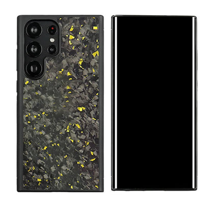 Gold Forged Carbon Fiber Samsung Galaxy Without Magsafe