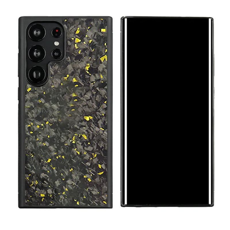 Gold Forged Carbon Fiber Samsung Galaxy Without Magsafe