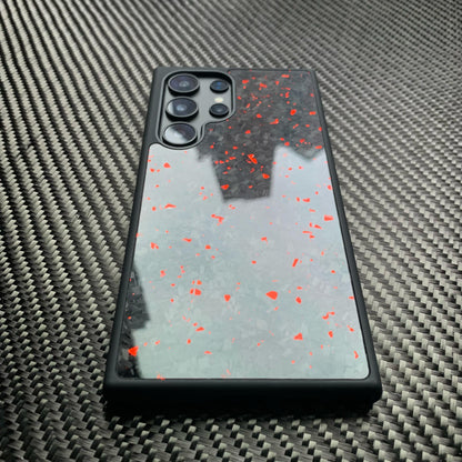 Red Forged Carbon Fiber Case Samsung Galaxy With Magsafe