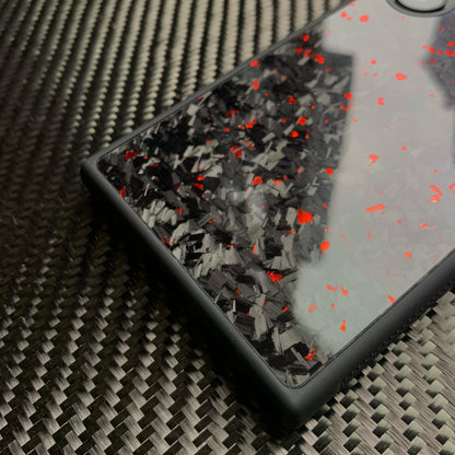 Green Forged Carbon Fiber Case Samsung Galaxy Without Magsafe